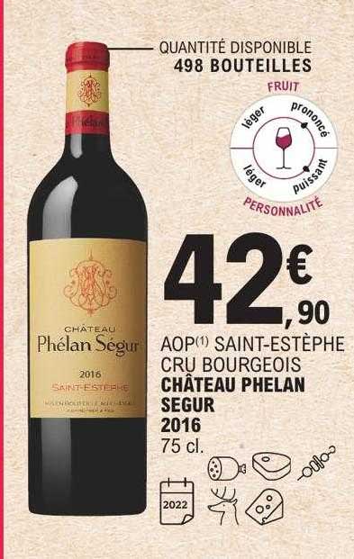 aop saint-estèphe cru bourgeois château phelan segur 2016