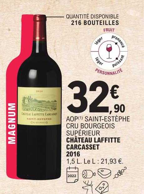 aop saint-estèphe cru bourgeois supérieur château laffitte carcasset 2016