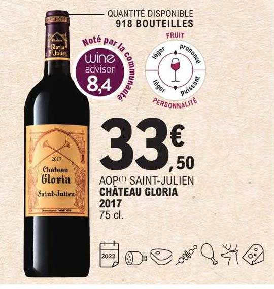 aop saint-julien château gloria 2017