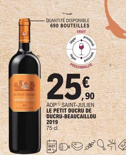 aop saint-julien le petit ducru de ducru-beaucaillou 2019