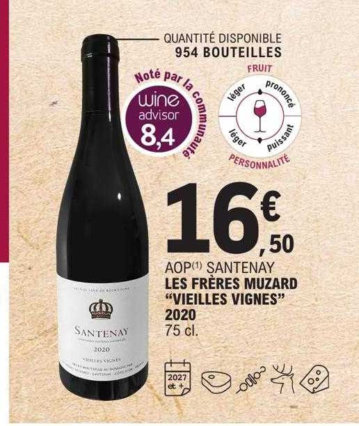 aop santenay les frères muzard "vieilles vignes" 2020