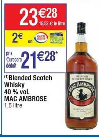 blended scotch whisky 40% vol. mac ambrose