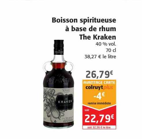 boisson spiritueuse à base de rhum the kraken