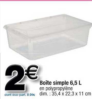 Boîte Simple 6,5l