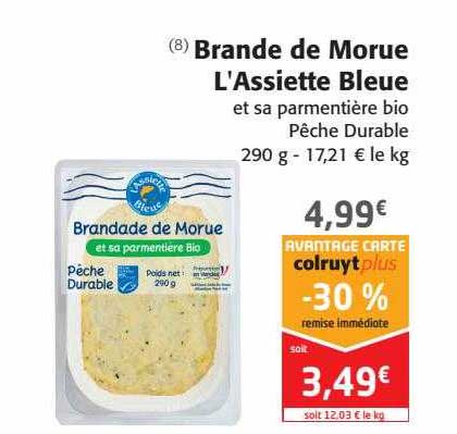 brande de morue l'assiette bleue