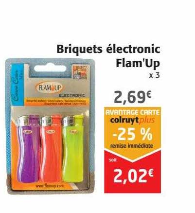 briquets électronic flam'up