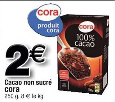 cacao non sucré cora