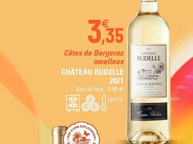 côtes de bergerac moelleux château rudelle 2021