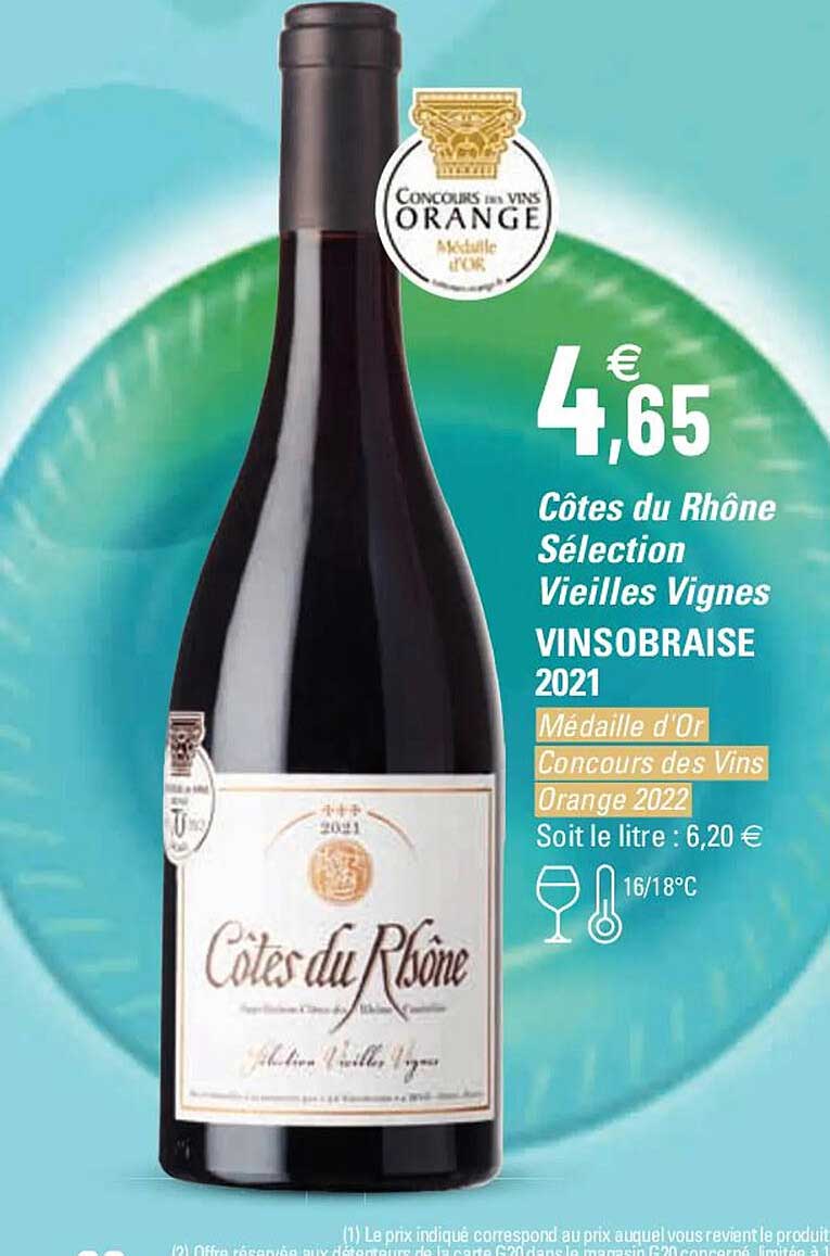 côtes du rhône sélection vieilles vignes vinsobraise 2021