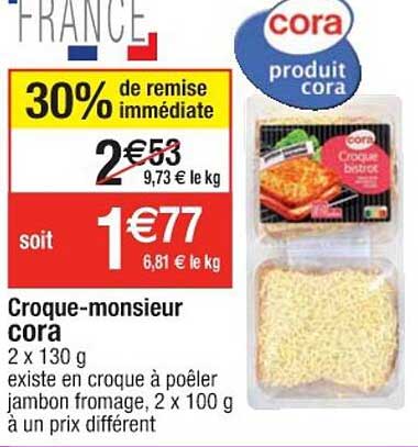 croque-monsieur cora