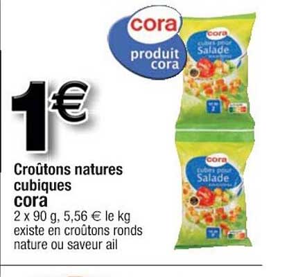 Croûtons Natures Cubiques Cora