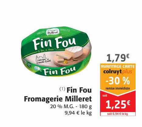 fin fou fromagerie milleret