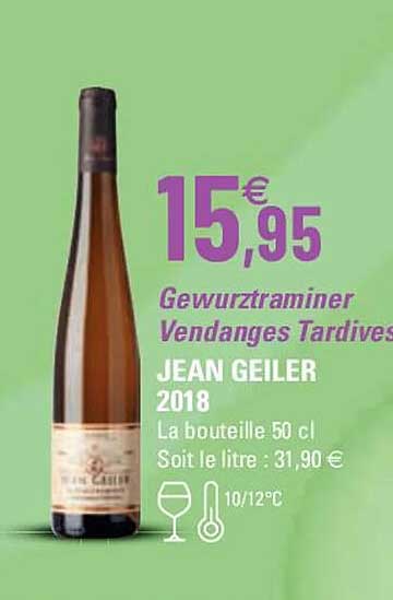 gewurztraminer vendanges tardives jean geiler 2018