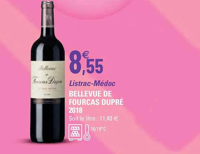 listrac-médoc bellevue de fourcas dupré 2018