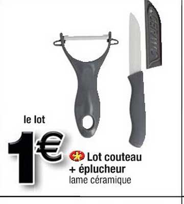 Lot Couteau + épulcheur