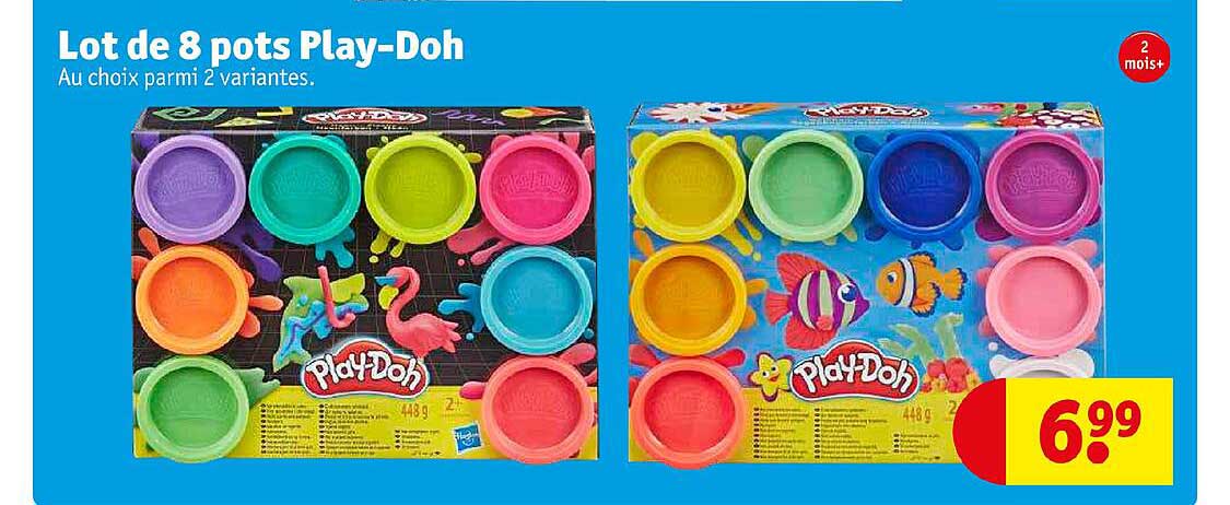 lot de 8 play-doh
