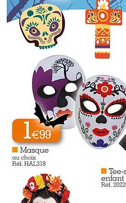 masque, tee-shirt enfant