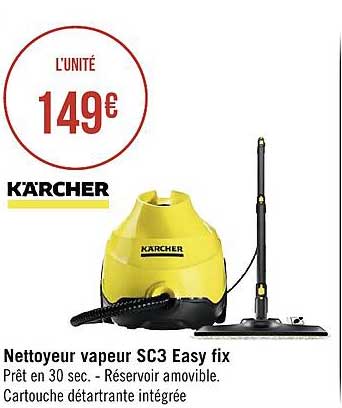 nettoyeur vapeur sc3 easy fix kärcher
