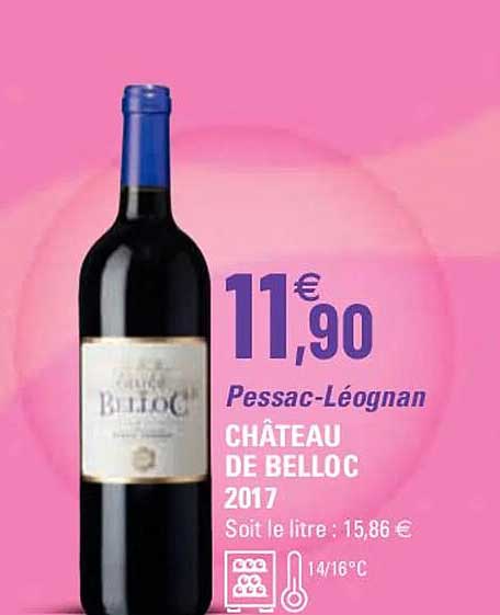 pessac-léognan château de belloc 2017