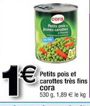 Petits Pois Et Carottes Très Fins Cora