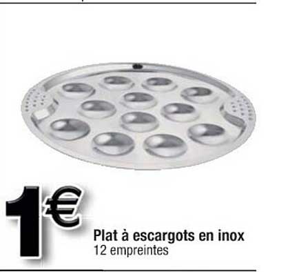 Plat à Escargots En Inox