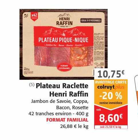 plateau raclette henri raffin
