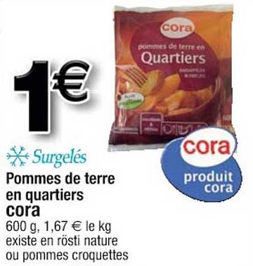 Pommes De Terre En Quartiers Cora