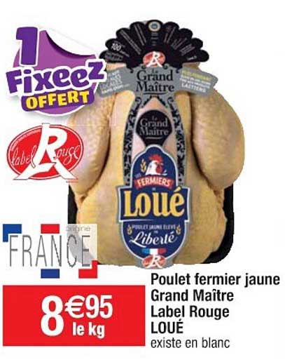 poulet fermier jaune grand maître label rouge loué