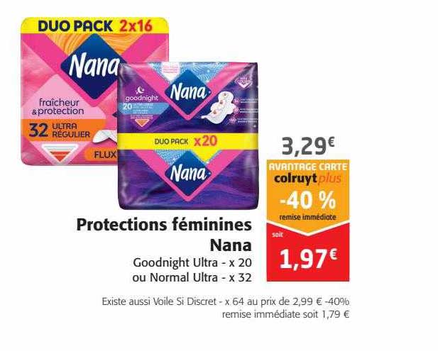 protections féminines nana