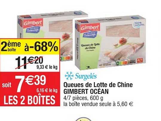 queues de lotte de chine gimbert océan