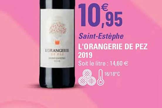 saint-estèphe l'orangerie de pez 2019