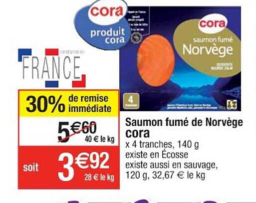 Saumon Fumé De Norvège Cora