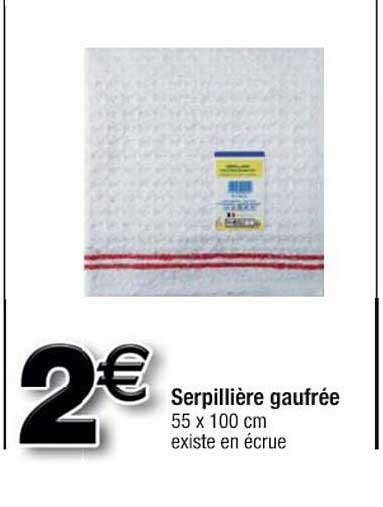 serpillière gaufrée