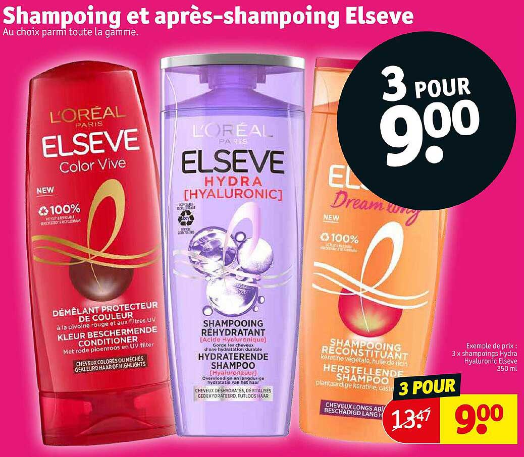shampoing et après-shampoing elseve