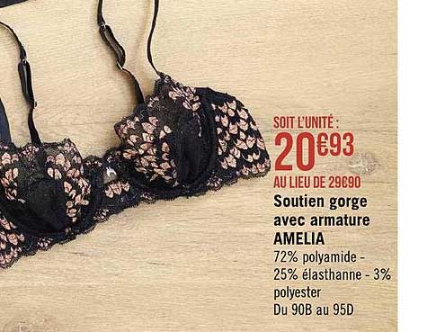 soutien gorge avec armature amélia