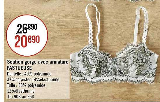 Soutien Gorge Avec Armature Fastueuse
