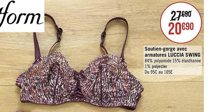 soutien-gorge avec armature luccia swing