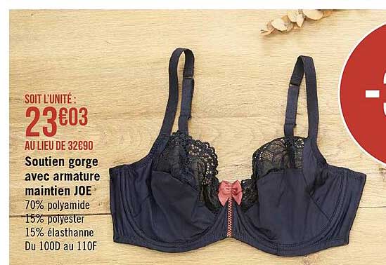 soutien gorge avec armature maintien joe