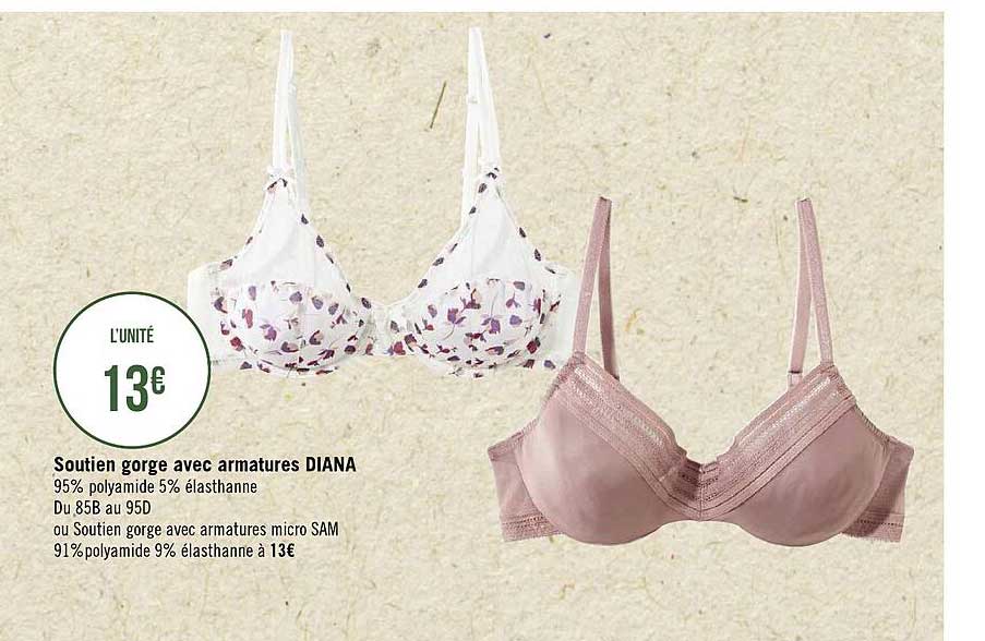 soutien gorge avec armatures diana