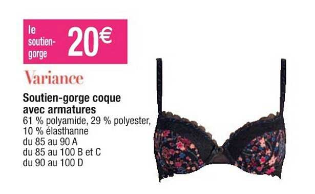 soutien-gorge coque avec armatures variance