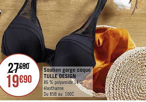soutien gorge coque tulle design