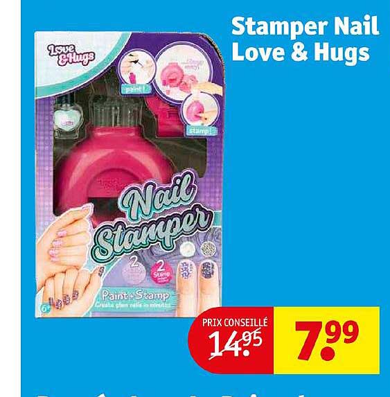 stamper nail love & hugs