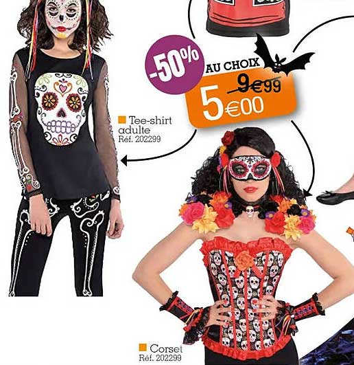 tee-shirt adulte, corsel