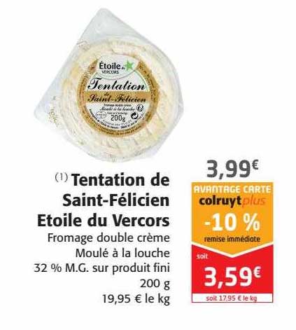 tentation de saint-félicien étoile du vercors