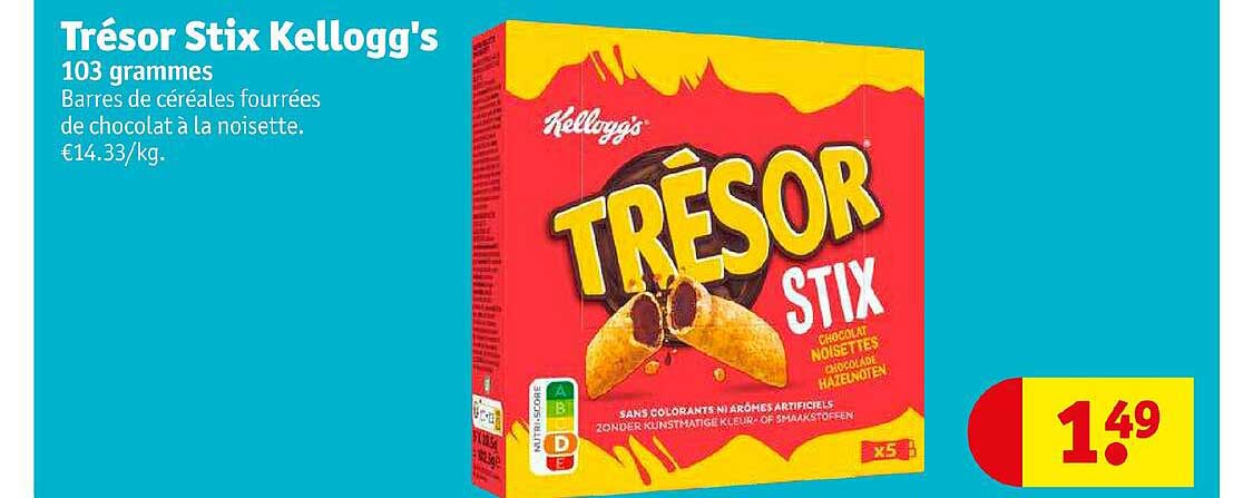 trésor stix kellogg's