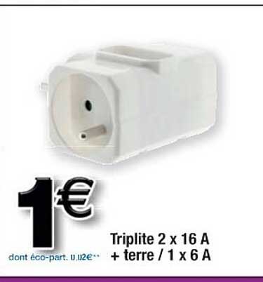 triplite 2 x 16a + terre -1 x 6a