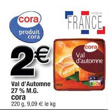 val d'automne 27% m.g. cora