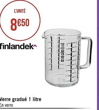 verre gradué 1 litre finlandek