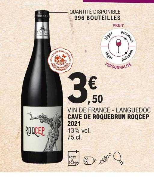 vin de france - languedoc cave de roquebrun roqcep 2021