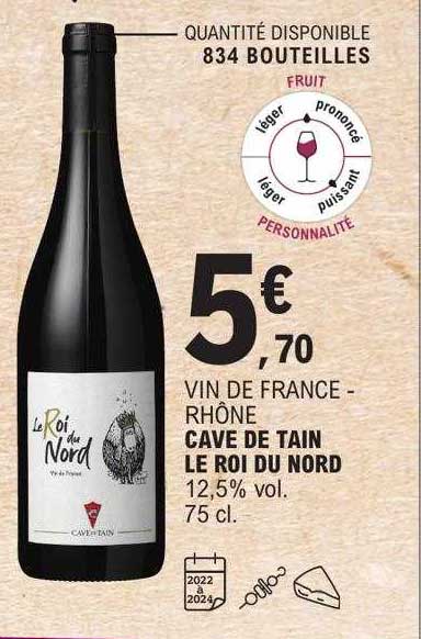 vin de france - rhône cave de tain le roi du nord